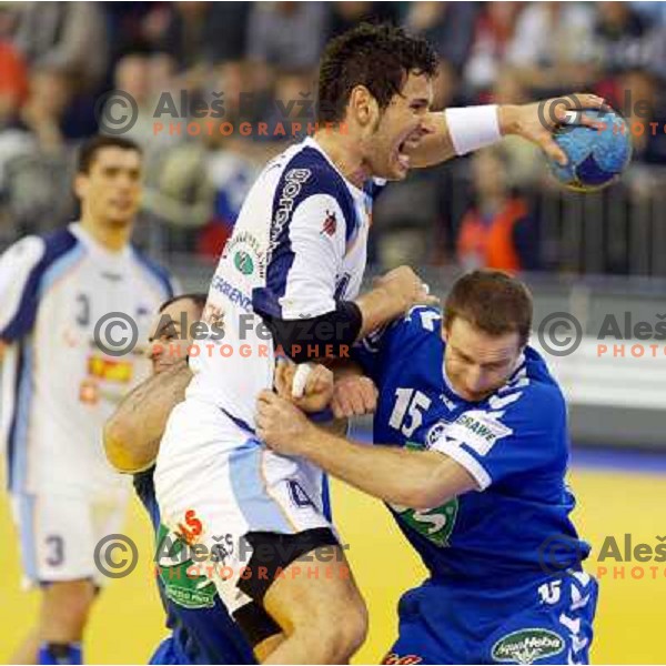 Renato Vugrinec during handball match between Slovenia and Serbia & Montenegro at European Championship in Tivoli Hall, Ljubljana, Slovenia on January 27, 2004