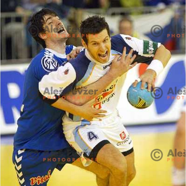 Renato Vugrinec during handball match between Slovenia and Serbia & Montenegro at European Championship in Tivoli Hall, Ljubljana, Slovenia on January 27, 2004