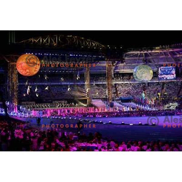 Opening ceremony of 2006 Winter Olumpic games in Torino, Italy on Febraury 11, 2006