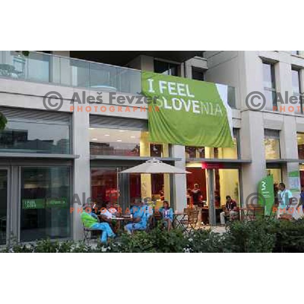 Headquarters of Slovenia in the Olympic Village during London 2012 Summer Olympic games, Great Britain on July 26, 2012 