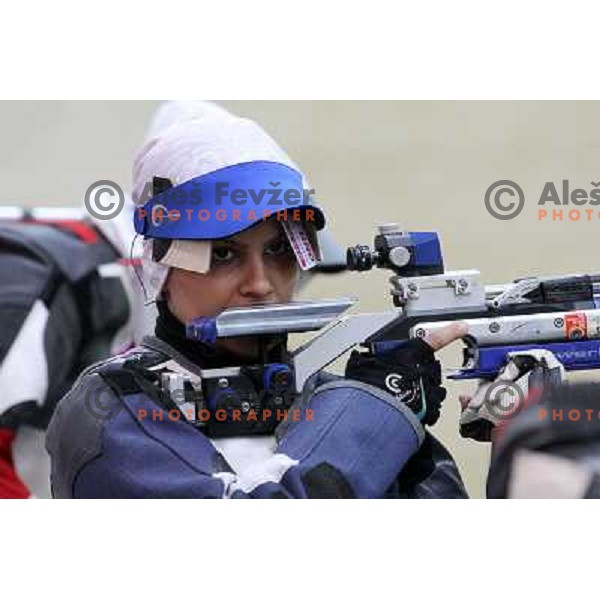Shooters during practice session in shooting complex of The Royal Artillery Barracks during London 2012 Summer Olympic Games in London, Great Britain on July 26, 2012 