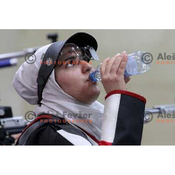 Shooters during practice session in shooting complex of The Royal Artillery Barracks during London 2012 Summer Olympic Games in London, Great Britain on July 26, 2012 