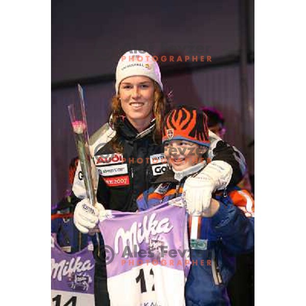 Maria Pietilae at draw of starting numbers for 43.Golden Fox Trophy- FIS World Cup slalom Women in Kranjska Gora, Slovenia on 07.01.2007 photo by Ales Fevzer