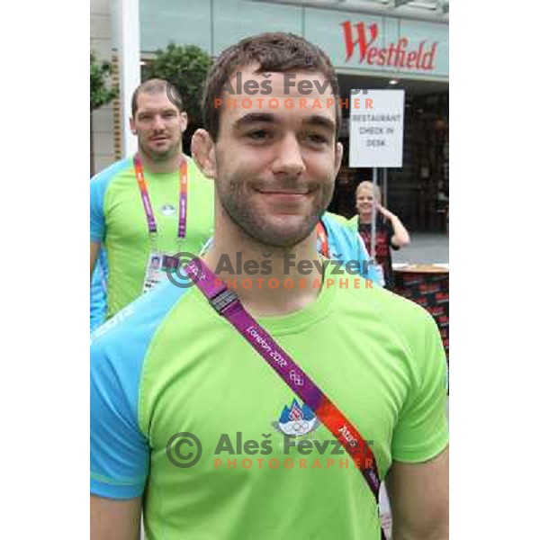 Aljaz Sedej of Slovenia judo team during London 2012 Summer Olympic Games, Great Britain on July 27, 2012 
