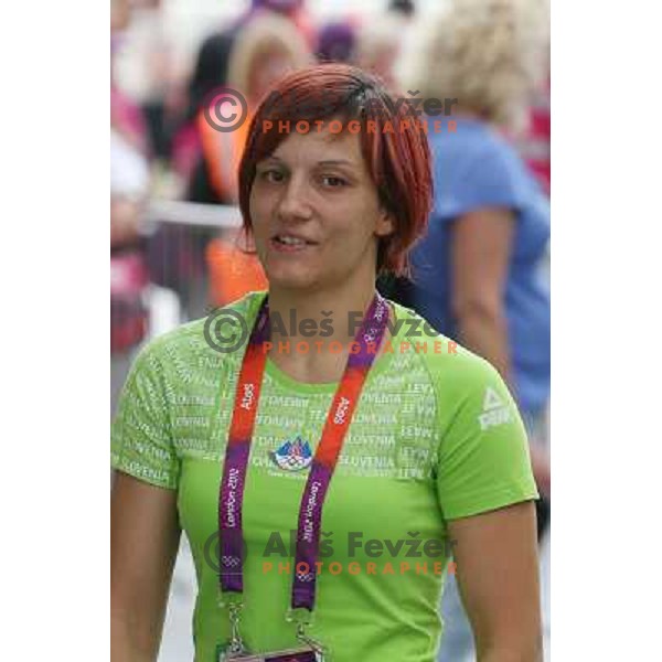 Vesna Djukic of Slovenia judo team during London 2012 Summer Olympic Games, Great Britain on July 27, 2012 