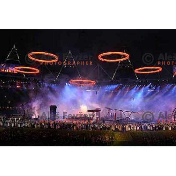 Opening Ceremony of London 2012 Summer Olympic Games, Great Britain on July 27, 2012 
