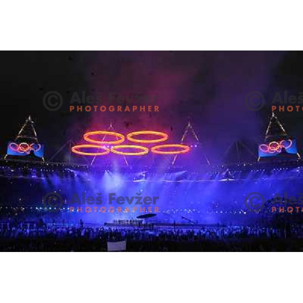 Opening Ceremony of London 2012 Summer Olympic Games, Great Britain on July 27, 2012 