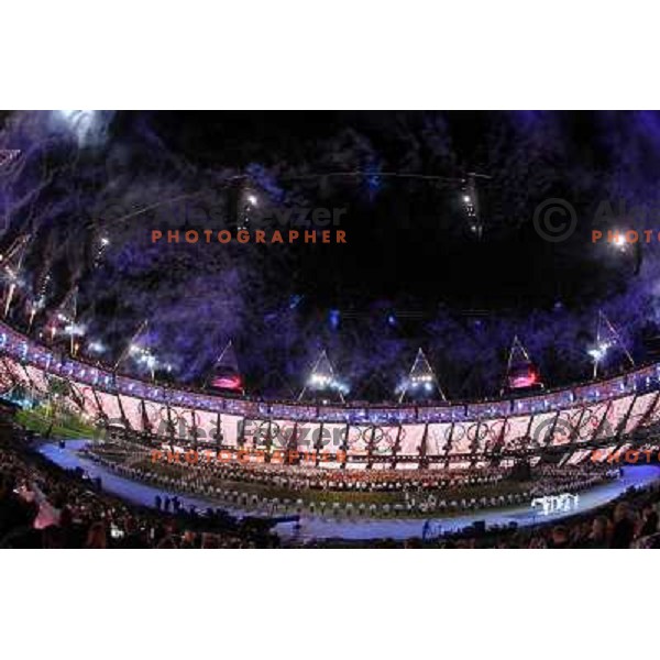 Opening Ceremony of London 2012 Summer Olympic Games, Great Britain on July 27, 2012 