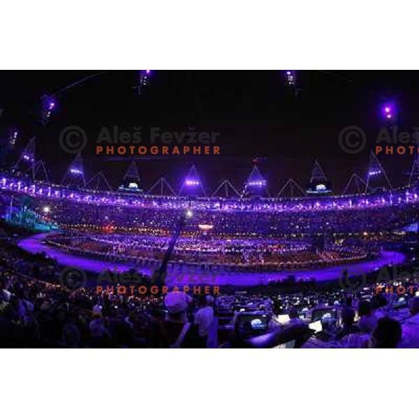 Opening Ceremony of London 2012 Summer Olympic Games, Great Britain on July 27, 2012 