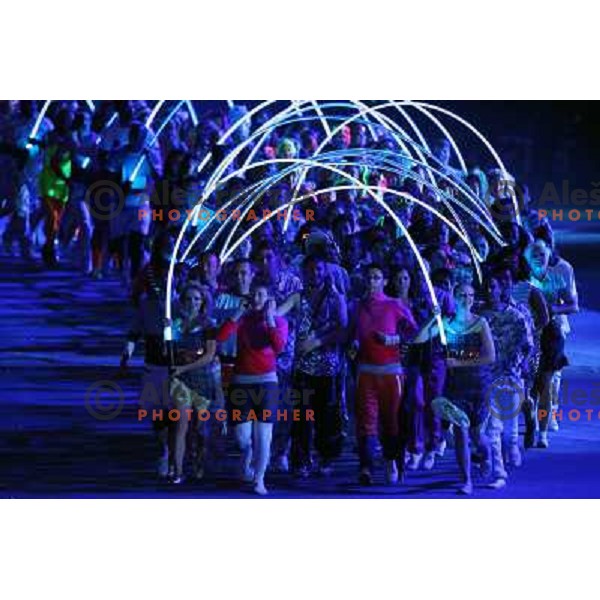 Opening Ceremony of London 2012 Summer Olympic Games, Great Britain on July 27, 2012 