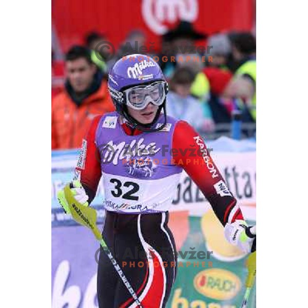 Tina Maze after second slalom run at 43.Golden Fox Trophy- FIS World Cup Women race in Kranjska Gora, Slovenia on 07.01.2007 photo by Ales Fevzer