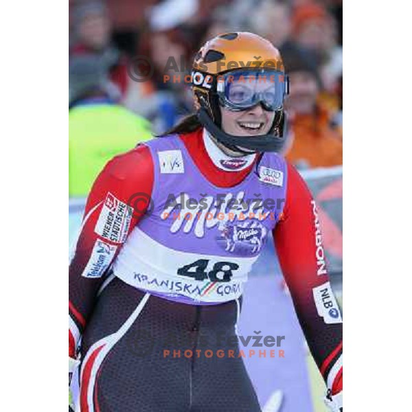 Petra Robnik after second slalom run at 43.Golden Fox Trophy- FIS World Cup Women race in Kranjska Gora, Slovenia on 07.01.2007 photo by Ales Fevzer