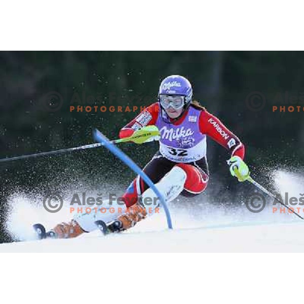 Tina Maze at first slalom run at 43.Golden Fox Trophy- FIS World Cup Women race in Kranjska Gora, Slovenia on 07.01.2007 photo by Ales Fevzer