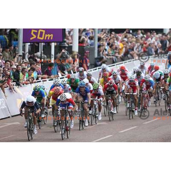 of the men\'s Cycling road race 249.5 km during London 2012 Summer Olympic Games, Great Britain on July 28, 2012 