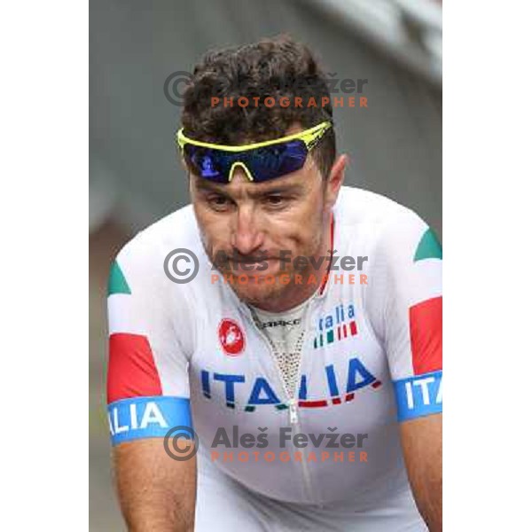Luca Paolini (ITA) at the men\'s Cycling road race 249.5 km during London 2012 Summer Olympic Games, Great Britain on July 28, 2012 