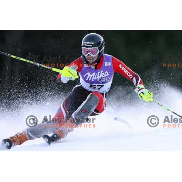 Ana Drev at first slalom run at 43.Golden Fox Trophy- FIS World Cup Women race in Kranjska Gora, Slovenia on 07.01.2007 photo by Ales Fevzer