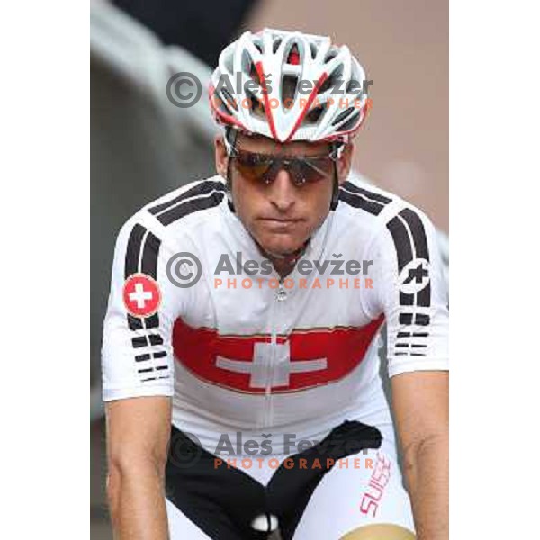 Martin Elminger (SUI) at the men\'s Cycling road race 249.5 km during London 2012 Summer Olympic Games, Great Britain on July 28, 2012 