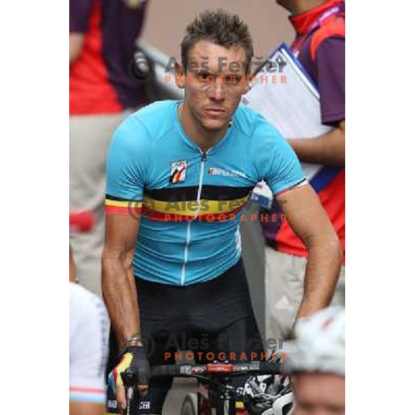 Phillipe Gilbert (BEL) at the men\'s Cycling road race 249.5 km during London 2012 Summer Olympic Games, Great Britain on July 28, 2012 