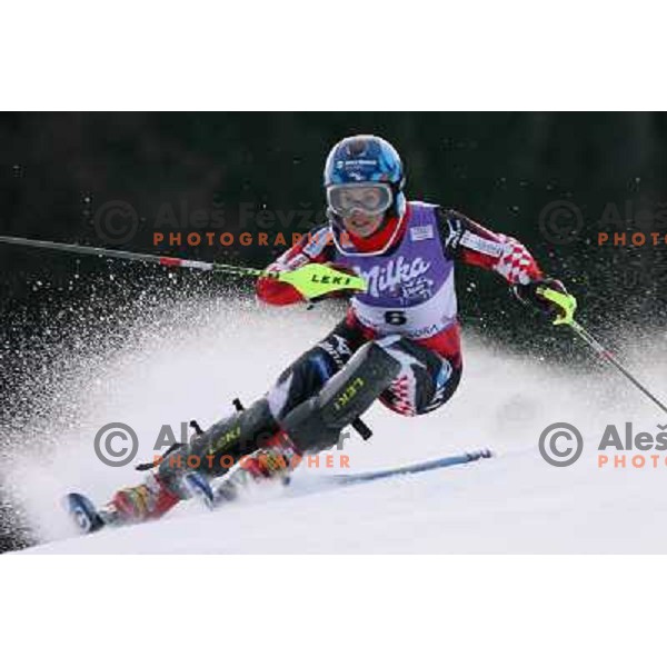 at first slalom run at 43.Golden Fox Trophy- FIS World Cup Women race in Kranjska Gora, Slovenia on 07.01.2007 photo by Ales Fevzer