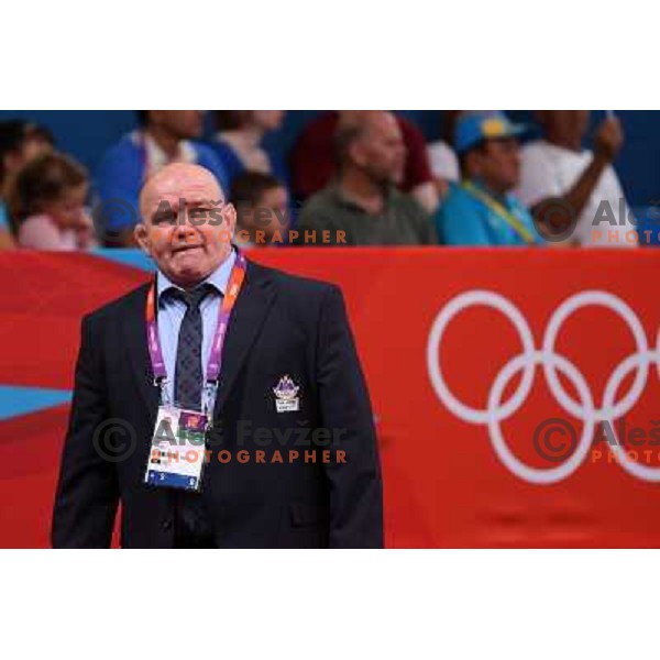 Coach Miran Fabjan of Slovenia during men\'s judo tournament at London 2012 Summer Olympic games, Great Britain on July 29, 2012 