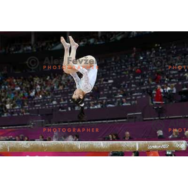 Sasa Golob of Slovenia at Artistic Gymnastics Women\'s Qualification in North Greenwich Arena at London 2012 Summer Olympic games, Great Britain on July 29, 2012 