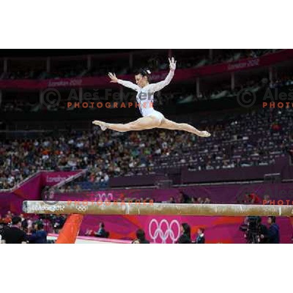 Sasa Golob of Slovenia at Artistic Gymnastics Women\'s Qualification in North Greenwich Arena at London 2012 Summer Olympic games, Great Britain on July 29, 2012 