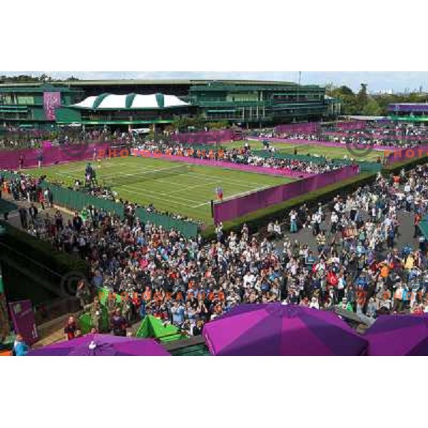 tennis tournament in Wimbledon during London 2012 Summer Olympic Games, Great Britain on July 30, 2012 