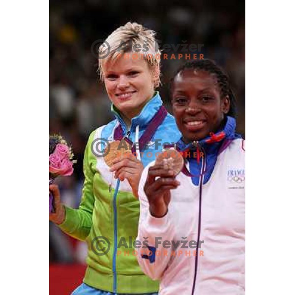 Urska Zolnir of Slovenia, Olympic gold medalist in women\'s judo category -63 kg at London 2012 Olympic Games on July 31, 2012 