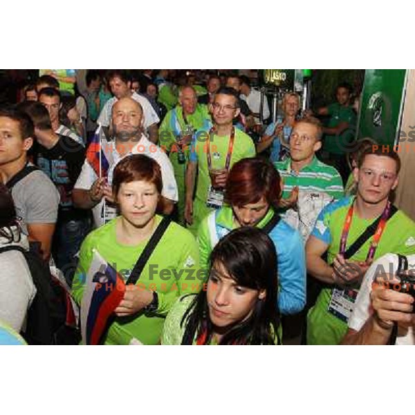 medal reception in Slovenia pub in Camden during London 2012 Summer Olympic games on 1st of August, 2012 