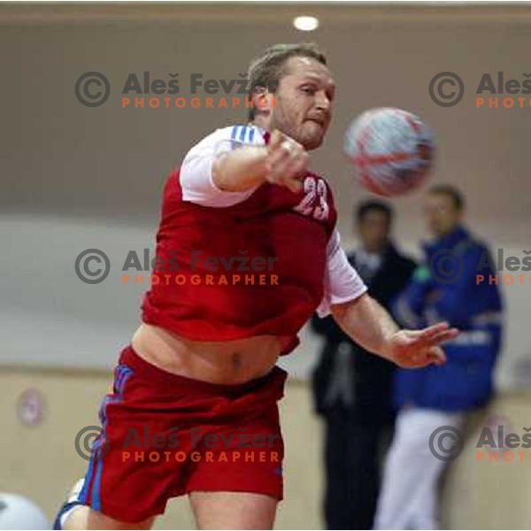 action during World Handball Championship in Tunisia, February 2005