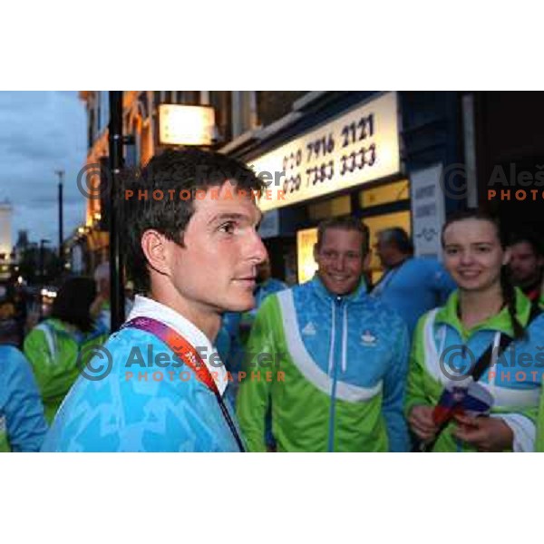 Peter Kauzer in Slovenia pub in Camden during London 2012 Summer Olympic games, Great Britain on 2nd of August 2012 
