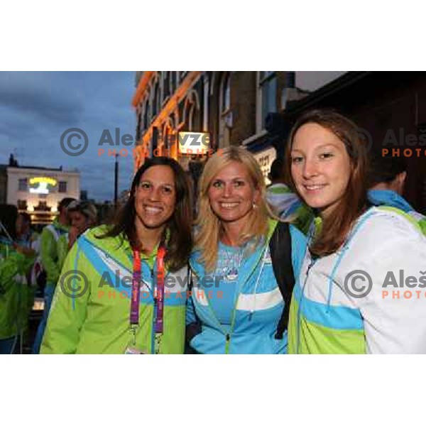 Anja Carman, Anja Klinar in Slovenia pub in Camden during London 2012 Summer Olympic games, Great Britain on 2nd of August 2012 