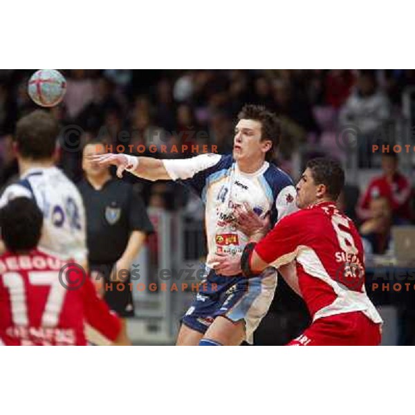 Sergey Rutenka in action during World Handball Championship in Tunisia, February 2005