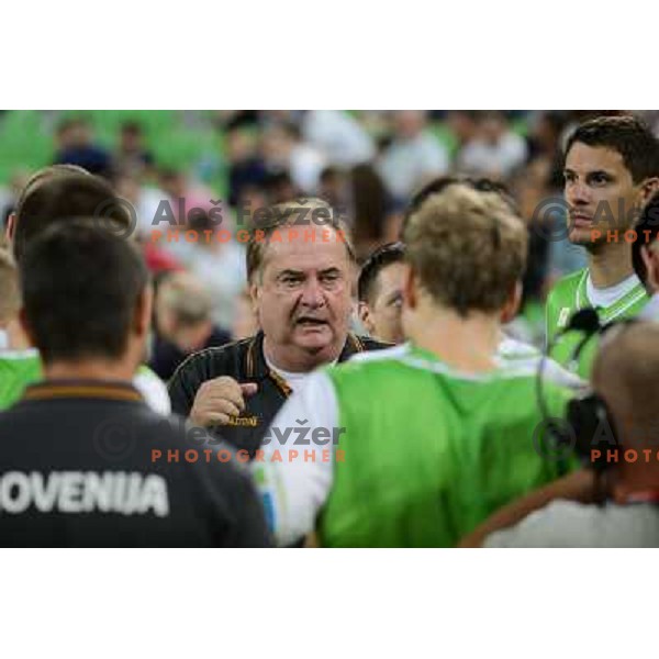 Bozidar Maljkovic in action during basketball game Slovenia - Bosnia and Herzegovina, Adecco Cup, Stozice Arena, Ljubljana, 03.08.2012 