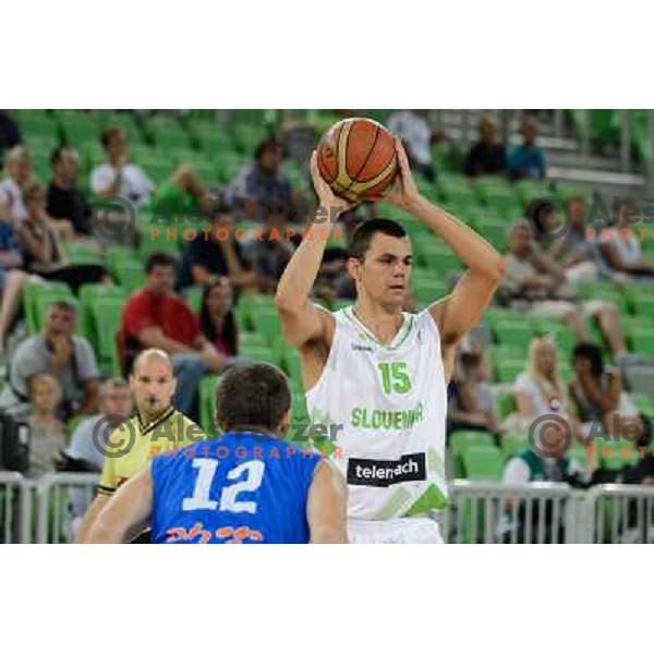 Jure Balazic in action during basketball game Slovenia - Bosnia and Herzegovina, Adecco Cup, Stozice Arena, Ljubljana, 03.08.2012 