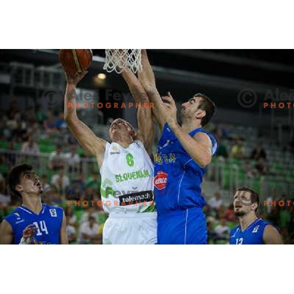 Dino Muric in action during basketball game Slovenia - Bosnia and Herzegovina, Adecco Cup, Stozice Arena, Ljubljana, 03.08.2012 