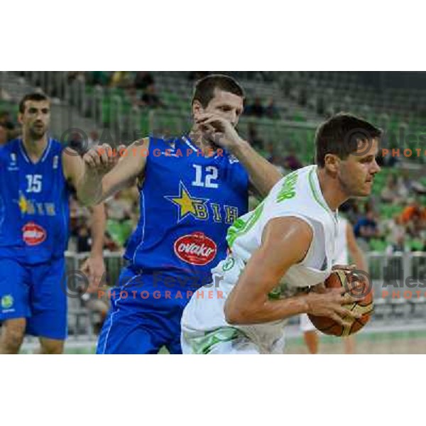 Bostjan Nachbar in action during basketball game Slovenia - Bosnia and Herzegovina, Adecco Cup, Stozice Arena, Ljubljana, 03.08.2012 