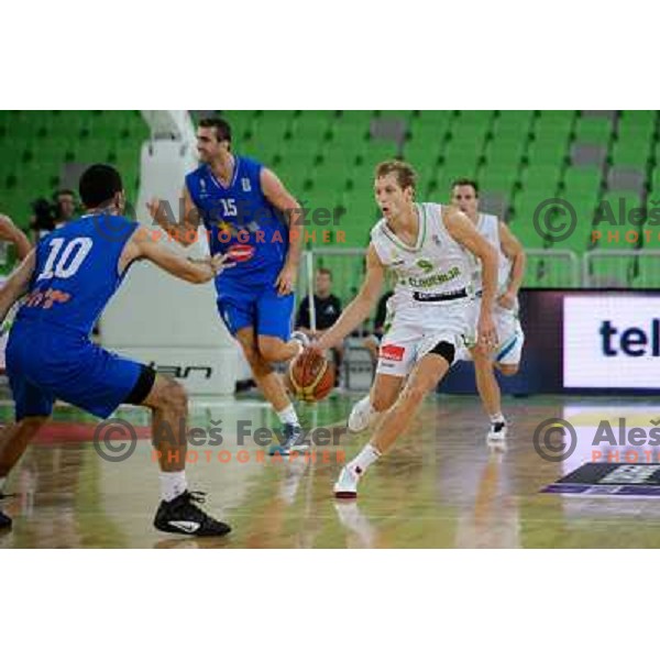Jaka Blazic in action during basketball game Slovenia - Bosnia and Herzegovina, Adecco Cup, Stozice Arena, Ljubljana, 03.08.2012 