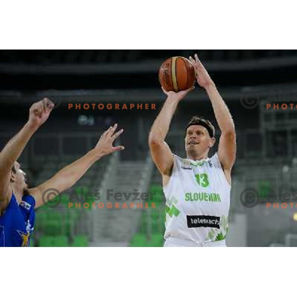 Miha Zupan in action during basketball game Slovenia - Bosnia and Herzegovina, Adecco Cup, Stozice Arena, Ljubljana, 03.08.2012 