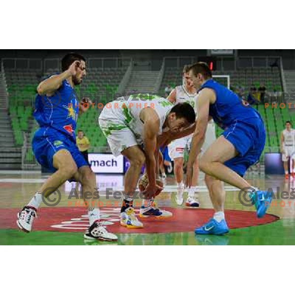 Matej Krusic in action during basketball game Slovenia - Bosnia and Herzegovina, Adecco Cup, Stozice Arena, Ljubljana, 03.08.2012 