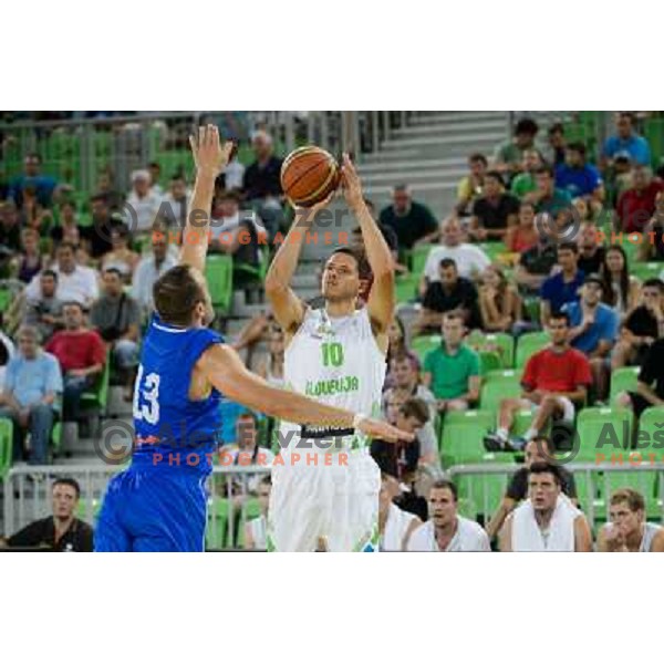 Bostjan Nachbar in action during basketball game Slovenia - Bosnia and Herzegovina, Adecco Cup, Stozice Arena, Ljubljana, 03.08.2012 