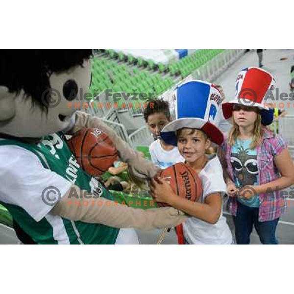 in action during basketball game Slovenia - Bosnia and Herzegovina, Adecco Cup, Stozice Arena, Ljubljana, 03.08.2012 