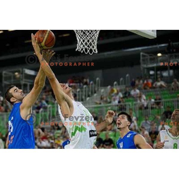Jure Balazic in action during basketball game Slovenia - Bosnia and Herzegovina, Adecco Cup, Stozice Arena, Ljubljana, 03.08.2012 