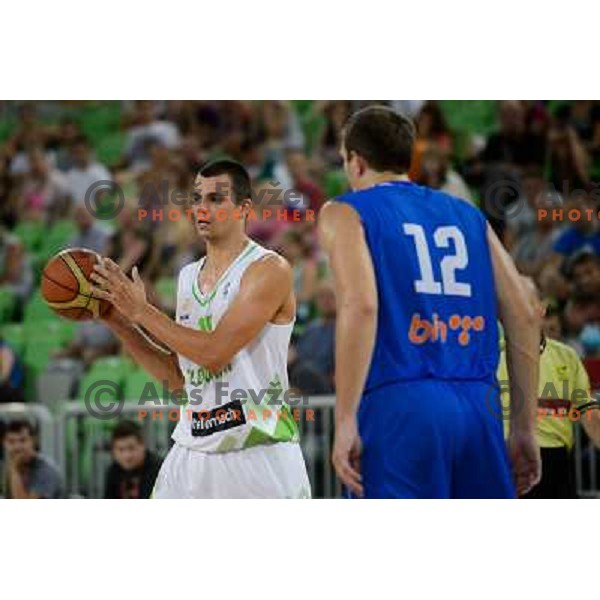 Jure Balazic in action during basketball game Slovenia - Bosnia and Herzegovina, Adecco Cup, Stozice Arena, Ljubljana, 03.08.2012 