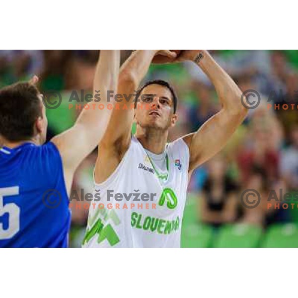 Bostjan Nachbar in action during basketball game Slovenia - Bosnia and Herzegovina, Adecco Cup, Stozice Arena, Ljubljana, 03.08.2012 
