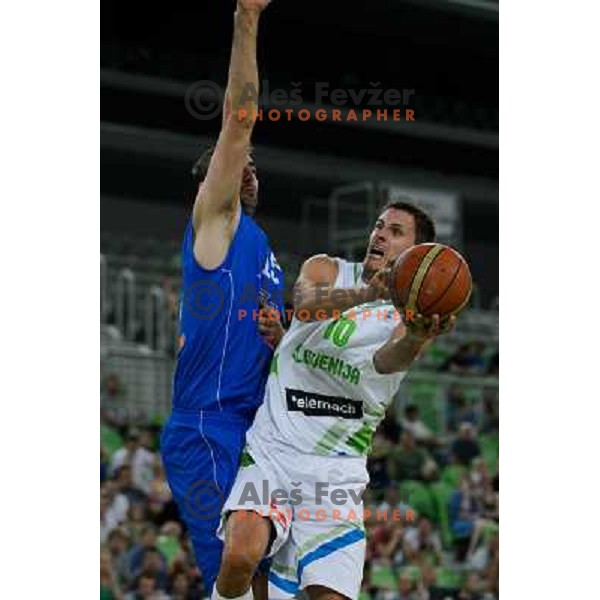 Bostjan Nachbar in action during basketball game Slovenia - Bosnia and Herzegovina, Adecco Cup, Stozice Arena, Ljubljana, 03.08.2012 