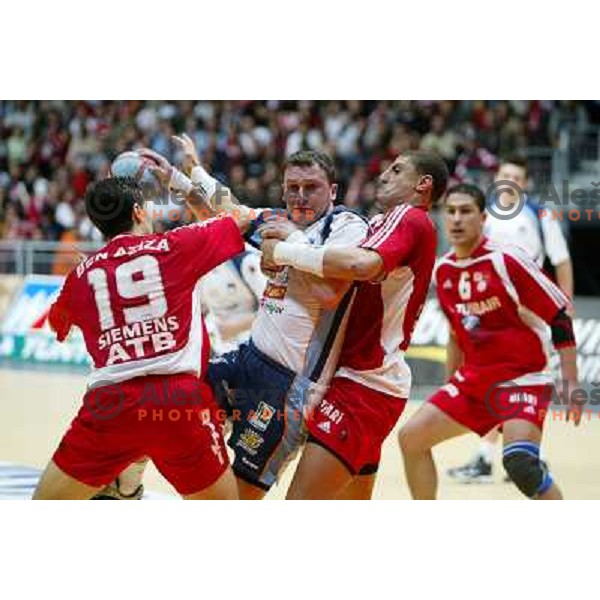 Zoran Jovicic in action during World Handball Championship in Tunisia, February 2005