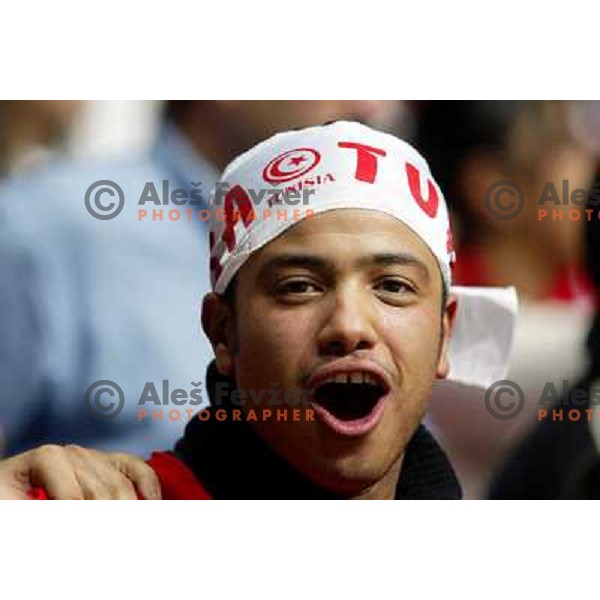 action during World Handball Championship in Tunisia, February 2005