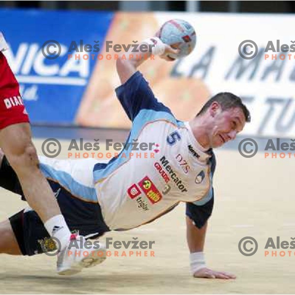 Zoran Jovicic in action during World Handball Championship in Tunisia, February 2005