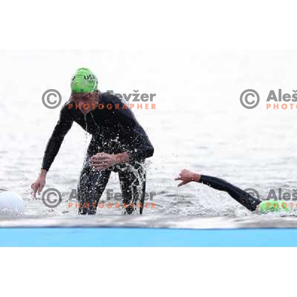 competes in women\'s triathlon in Hyde Park during London 2012 Summer Olympic Games, Great Britain on August 4, 2012 